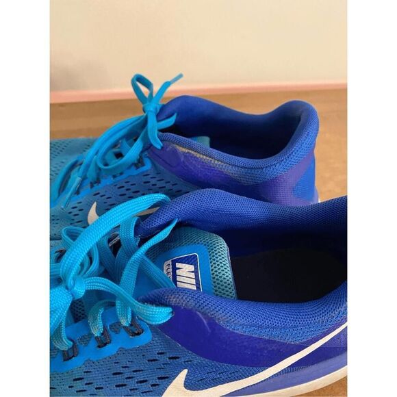 Nike size 9 flex run blue womens sneakers shoes - Picture 4 of 8